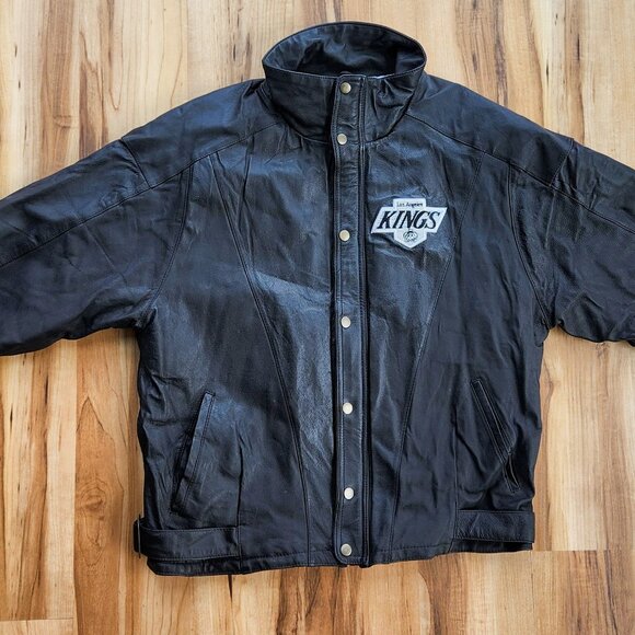 Los Angeles Kings NHL Vintage Leather Starter Jacket - Picture 4 of 16